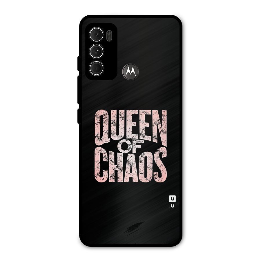 Queen of Chaos Metal Back Case for Moto G60