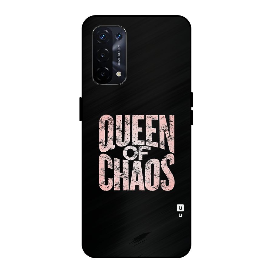 Queen of Chaos Metal Back Case for Oppo A74 5G