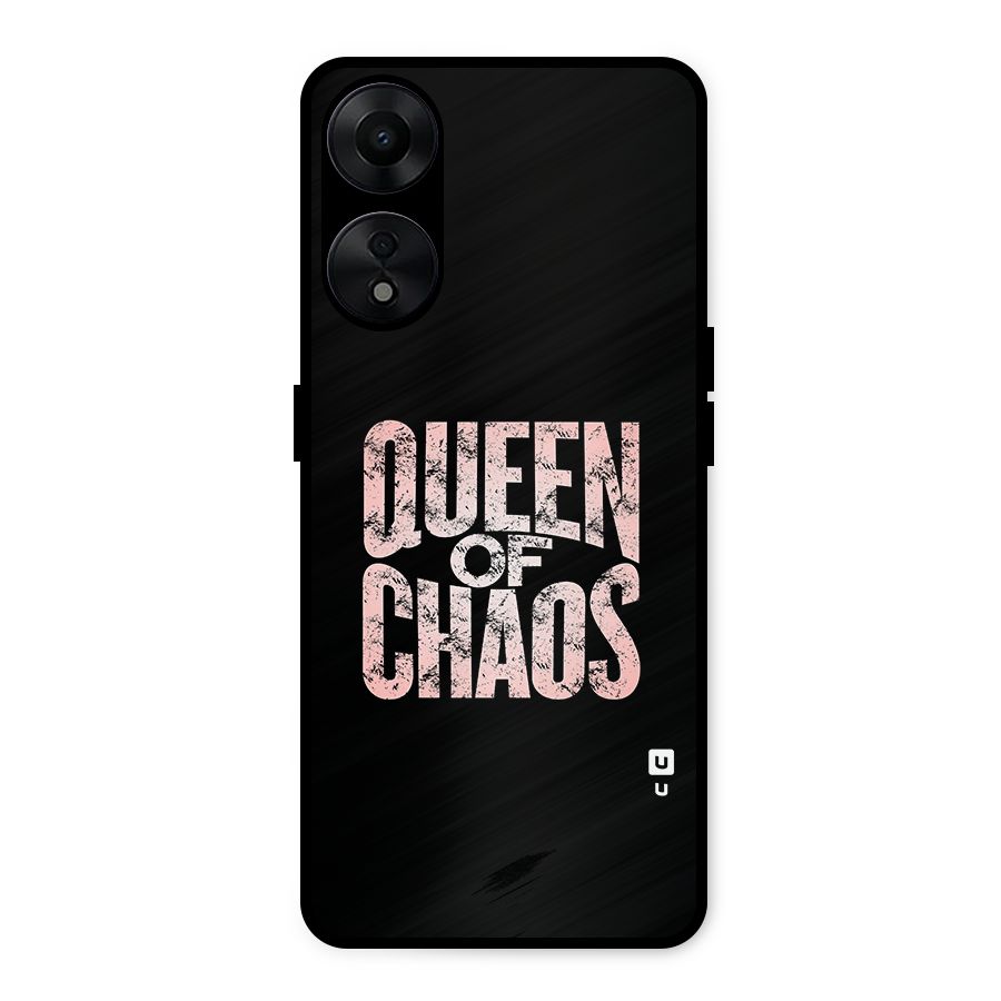 Queen of Chaos Metal Back Case for Oppo A78 5G