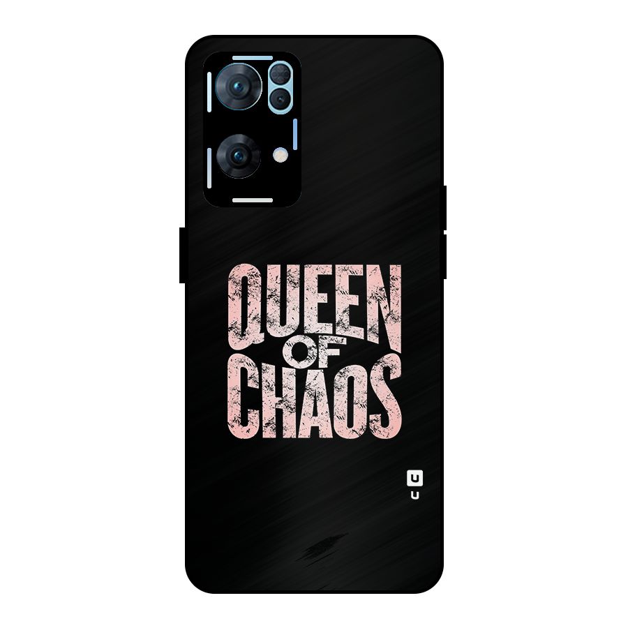 Queen of Chaos Metal Back Case for Oppo Reno7 Pro 5G