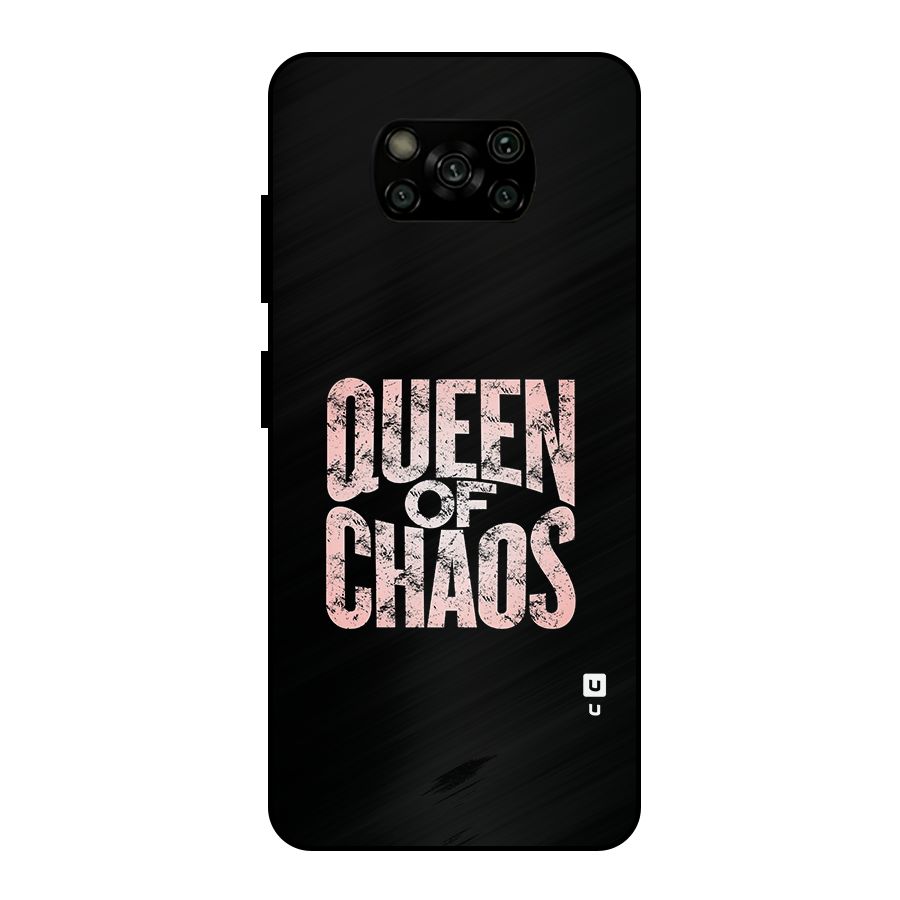 Queen of Chaos Metal Back Case for Poco X3
