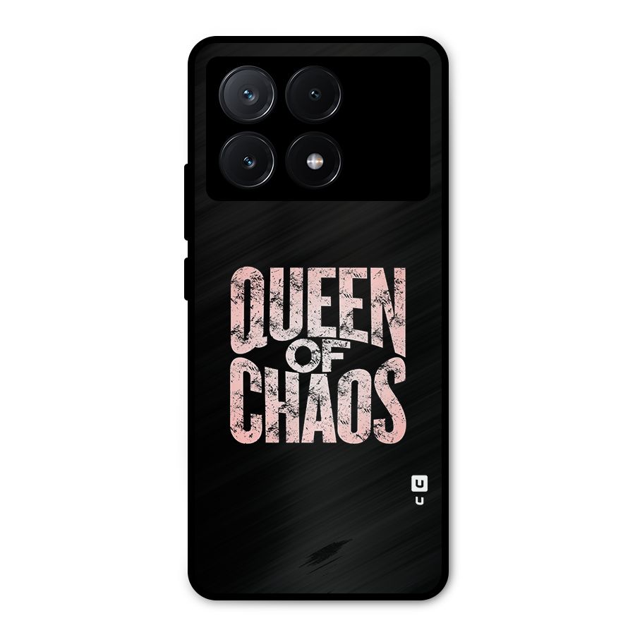 Queen of Chaos Metal Back Case for Poco X6 Pro