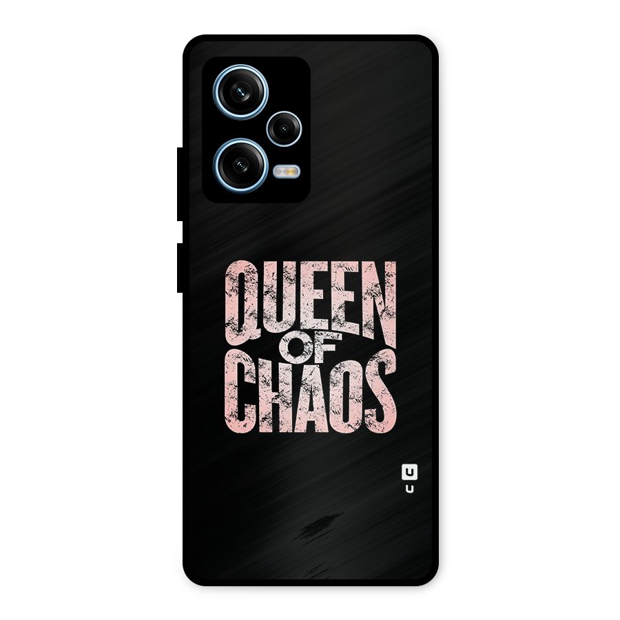 Queen of Chaos Metal Back Case for Redmi Note 12 Pro