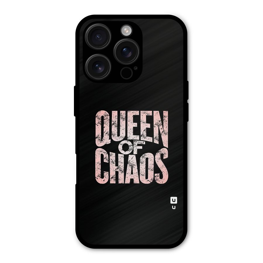 Queen of Chaos Metal Back Case for iPhone 16 Pro