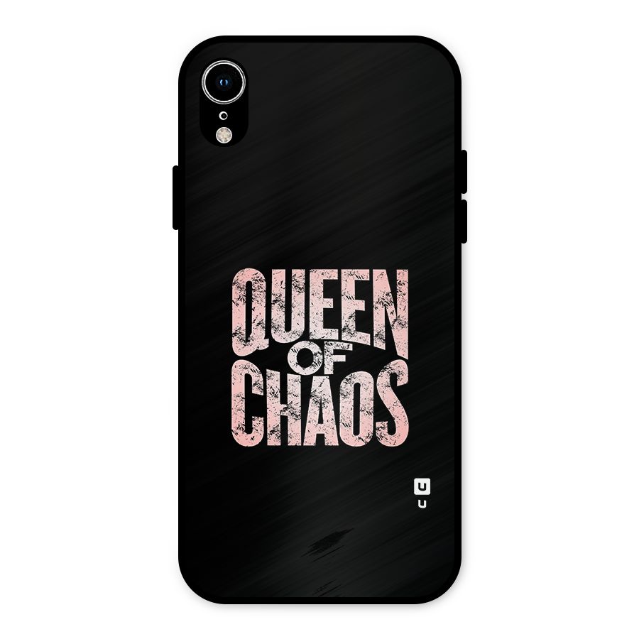 Queen of Chaos Metal Back Case for iPhone XR