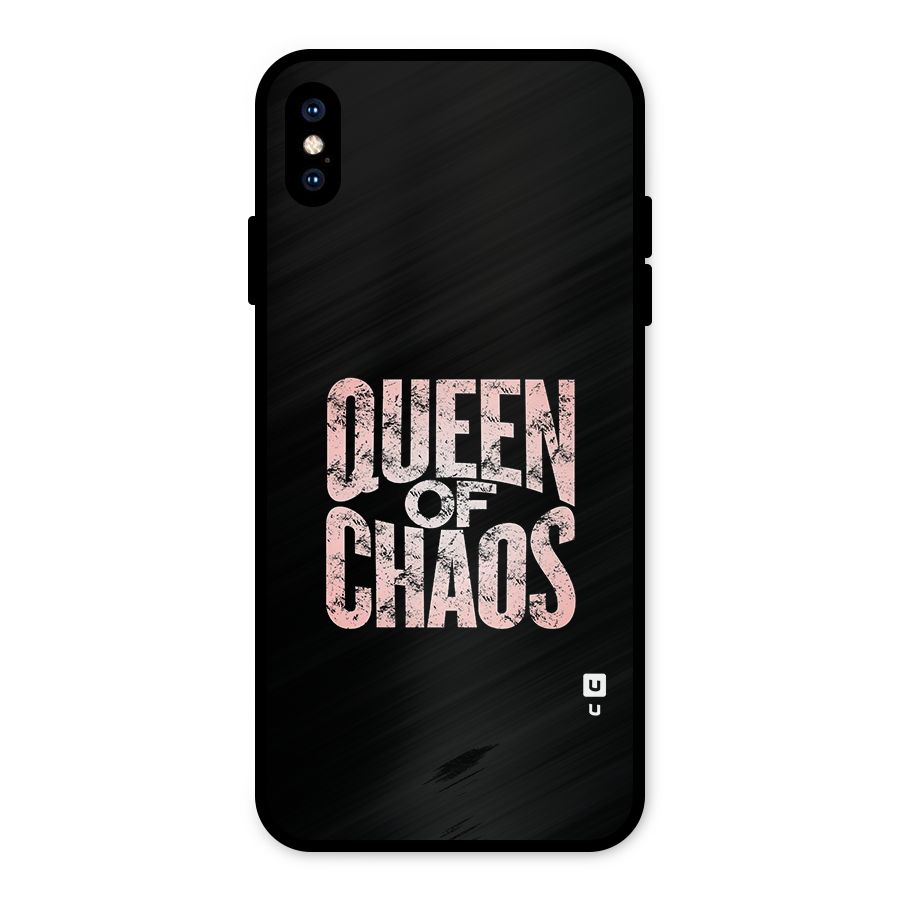 Queen of Chaos Metal Back Case for iPhone XS Max