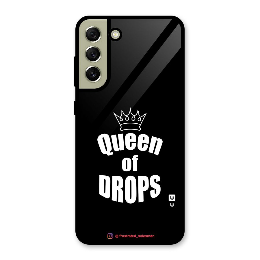 Queen of Drops Black Metal Back Case for Galaxy S21 FE 5G (2023)