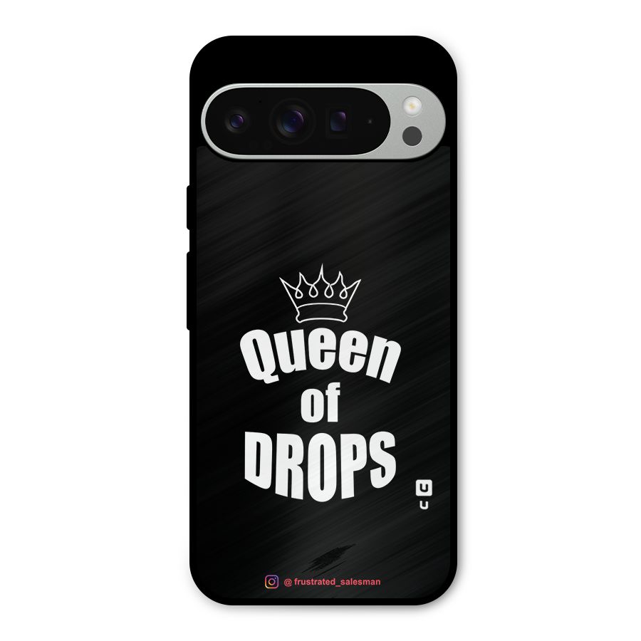 Queen of Drops Black Metal Back Case for Google Pixel 9 Pro XL
