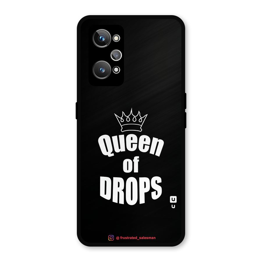 Queen of Drops Black Metal Back Case for Realme GT Neo2