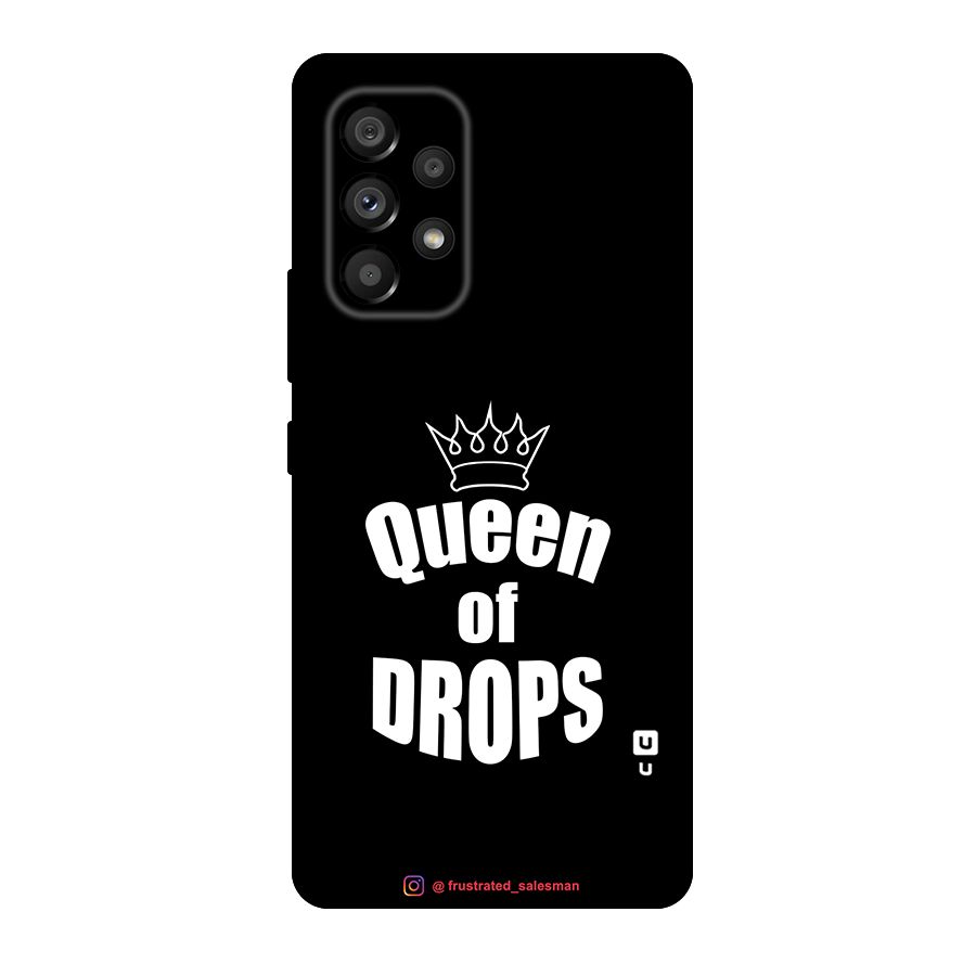 Queen of Drops Black Original Polycarbonate Back Case for Galaxy A53 5G