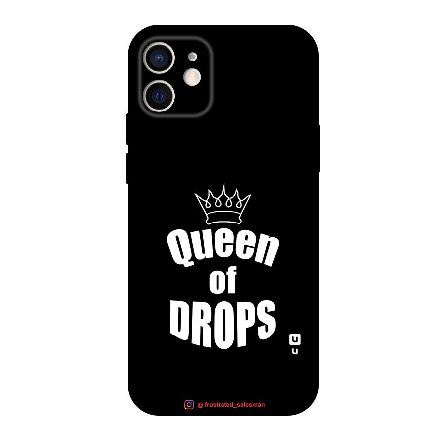 Queen of Drops Black Original Polycarbonate Back Case for iPhone 12