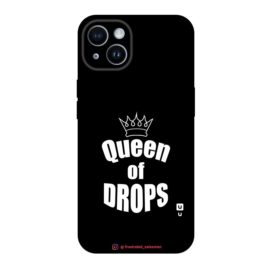 Queen of Drops Black Original Polycarbonate Back Case for iPhone 14