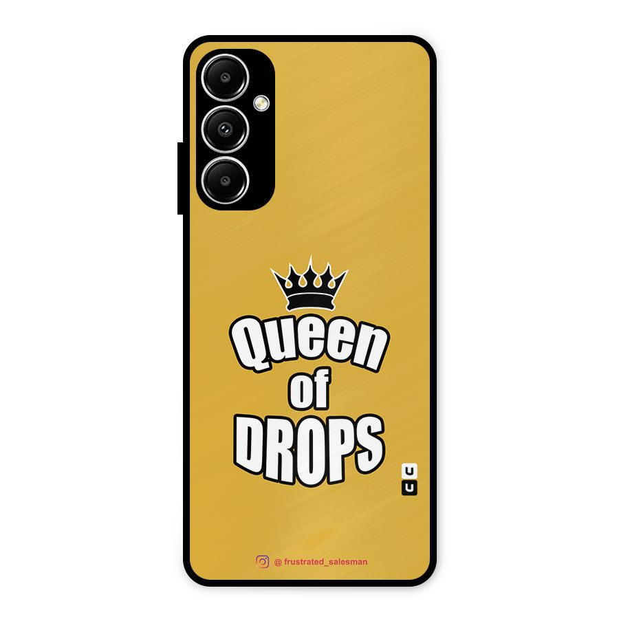 Queen of Drops Mustard Yellow Metal Back Case for Galaxy A05s