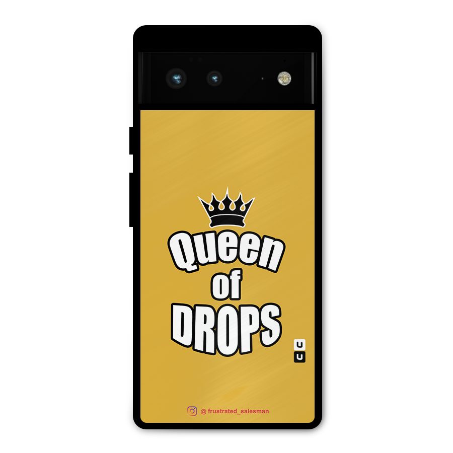 Queen of Drops Mustard Yellow Metal Back Case for Google Pixel 6