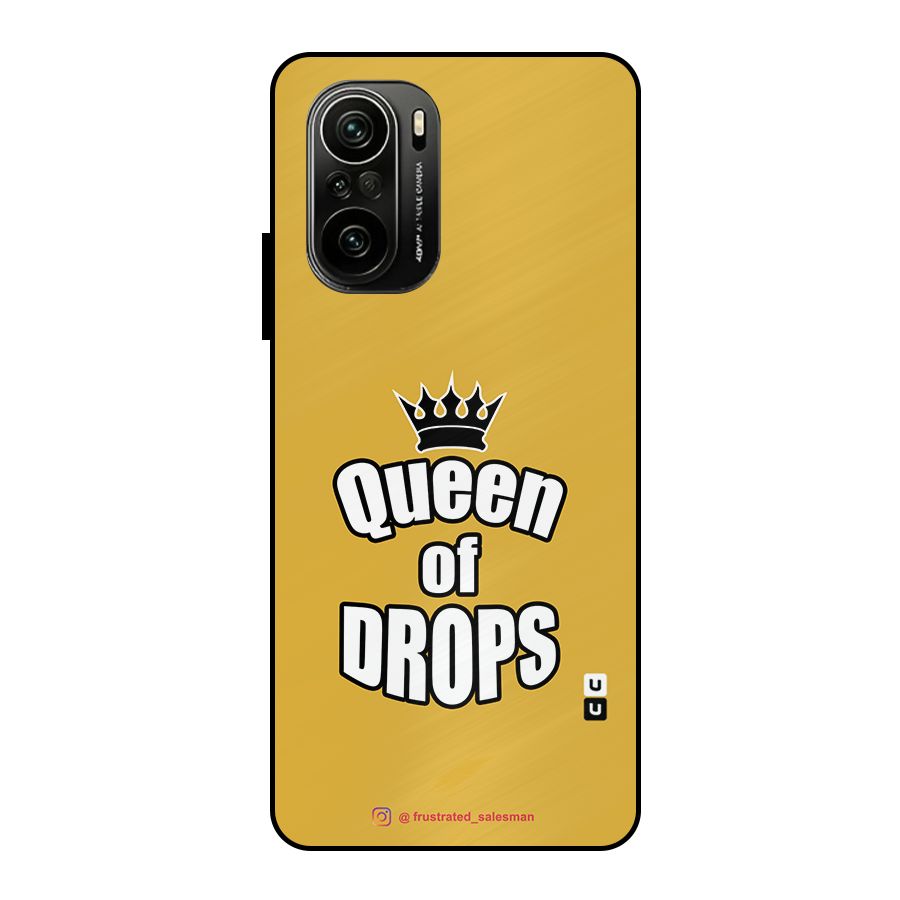 Queen of Drops Mustard Yellow Metal Back Case for Mi 11x