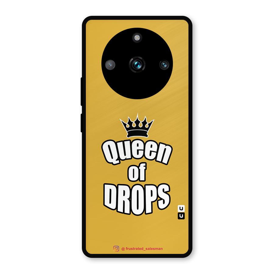 Queen of Drops Mustard Yellow Metal Back Case for Realme 11 Pro Plus
