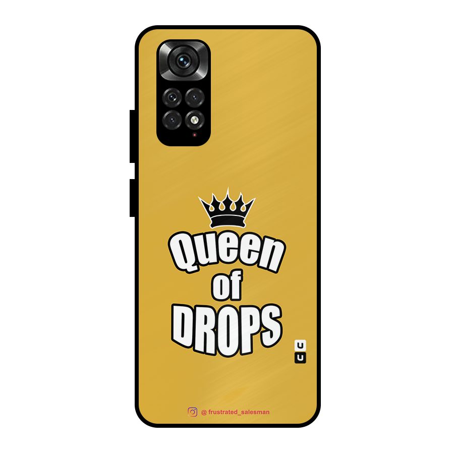 Queen of Drops Mustard Yellow Metal Back Case for Redmi Note 11 Pro Plus 5G