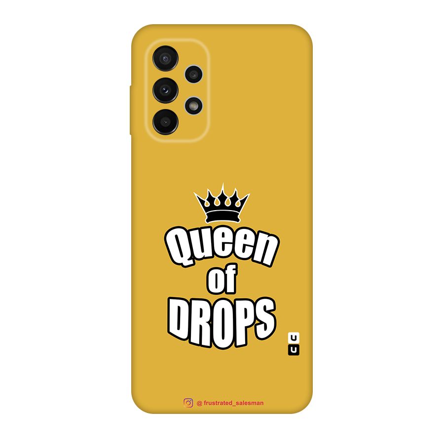 Queen of Drops Mustard Yellow Original Polycarbonate Back Case for Galaxy A23