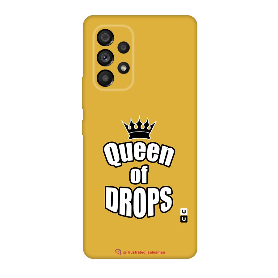 Queen of Drops Mustard Yellow Original Polycarbonate Back Case for Galaxy A53 5G