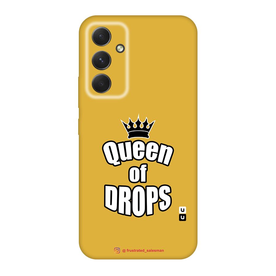Queen of Drops Mustard Yellow Original Polycarbonate Back Case for Galaxy A54