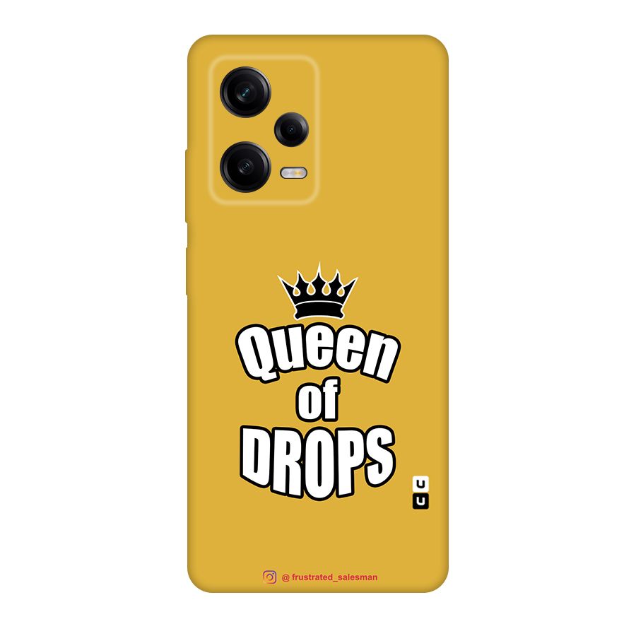 Queen of Drops Mustard Yellow Original Polycarbonate Back Case for Redmi Note 12 Pro