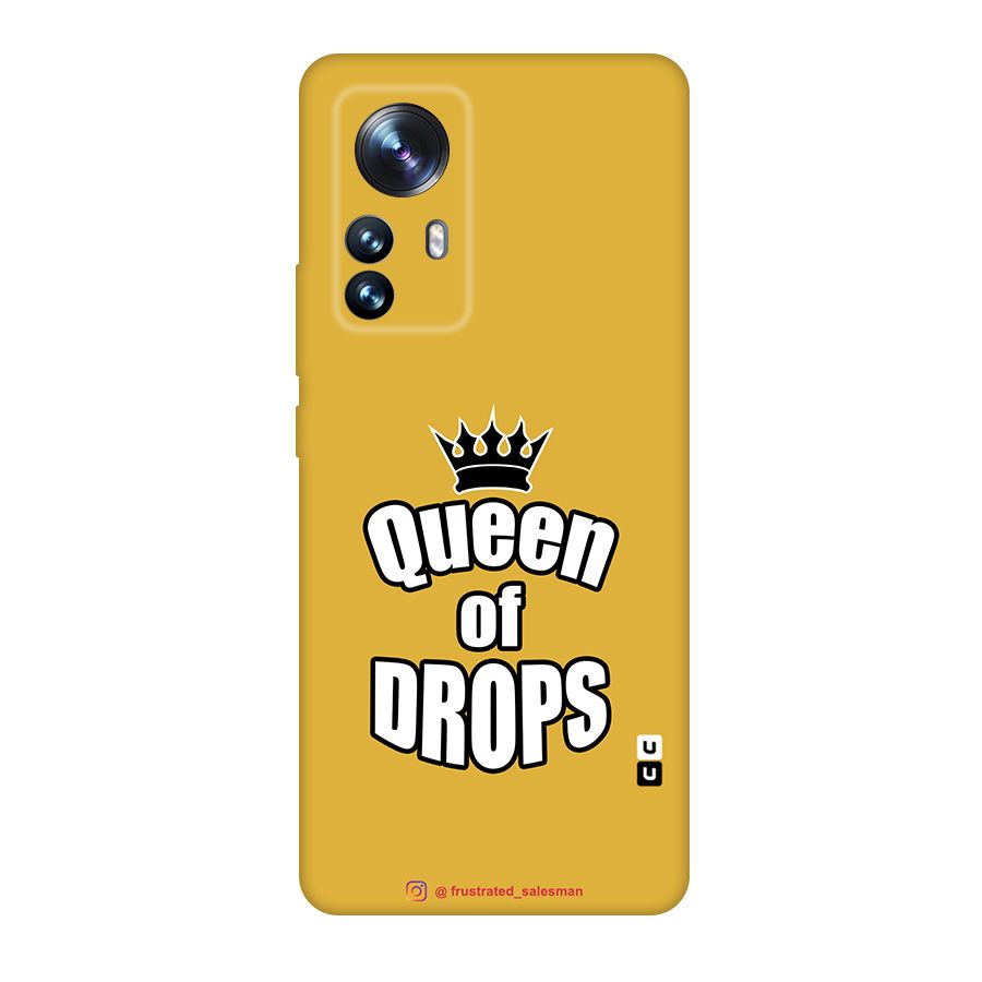 Queen of Drops Mustard Yellow Original Polycarbonate Back Case for Xiaomi 12 Pro