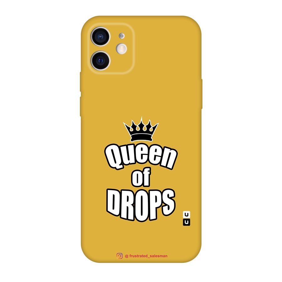 Queen of Drops Mustard Yellow Original Polycarbonate Back Case for iPhone 12