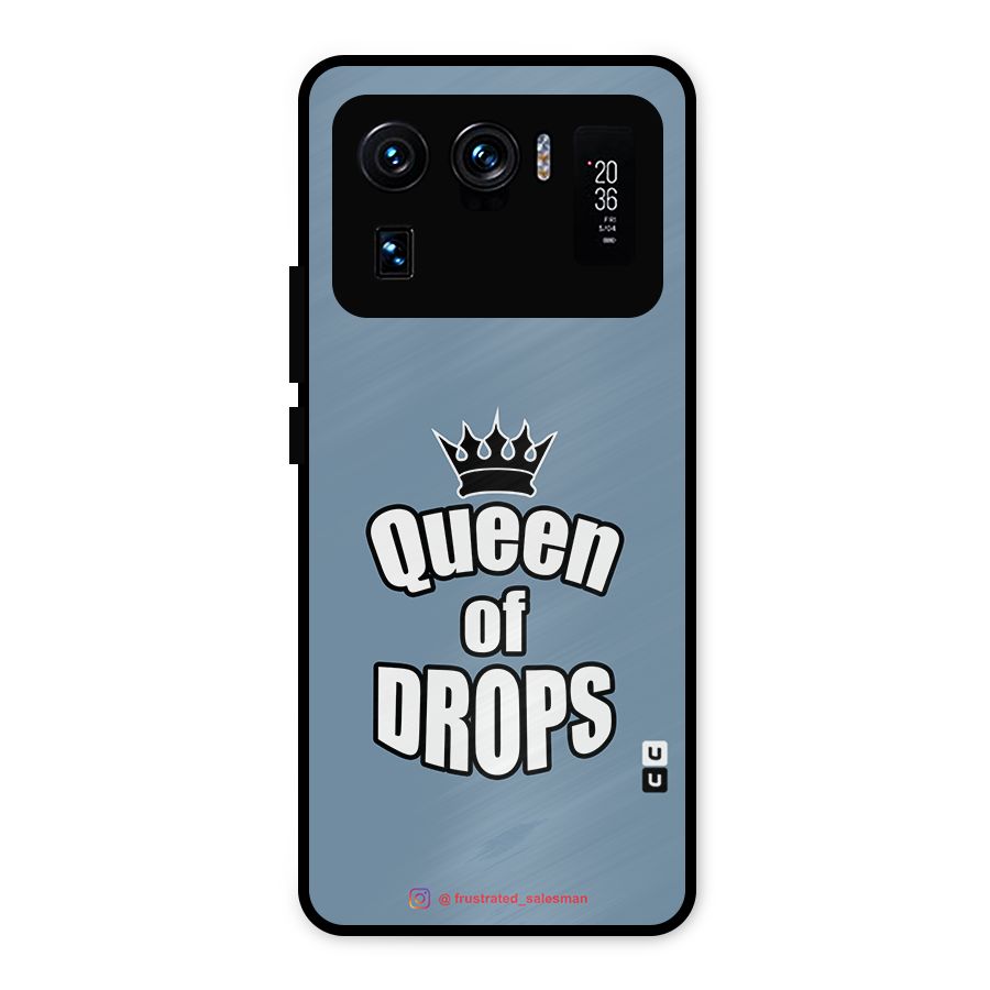 Queen of Drops SteelBlue Metal Back Case for Mi 11 Ultra