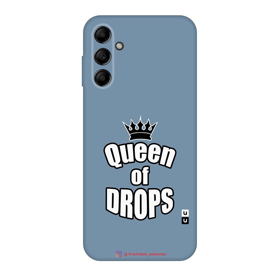 Queen of Drops SteelBlue Original Polycarbonate Back Case for Galaxy A14 5G