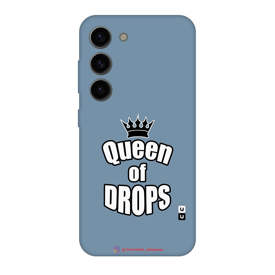 Queen of Drops SteelBlue Original Polycarbonate Back Case for Galaxy S23