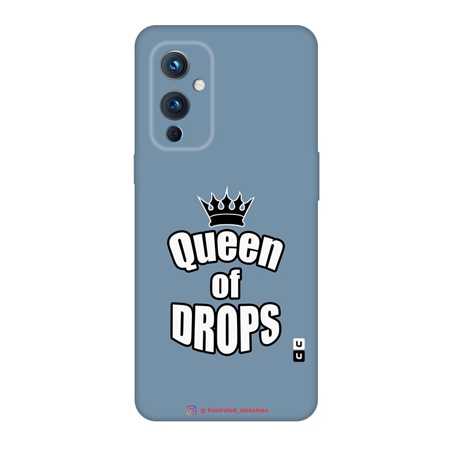 Queen of Drops SteelBlue Original Polycarbonate Back Case for OnePlus 9