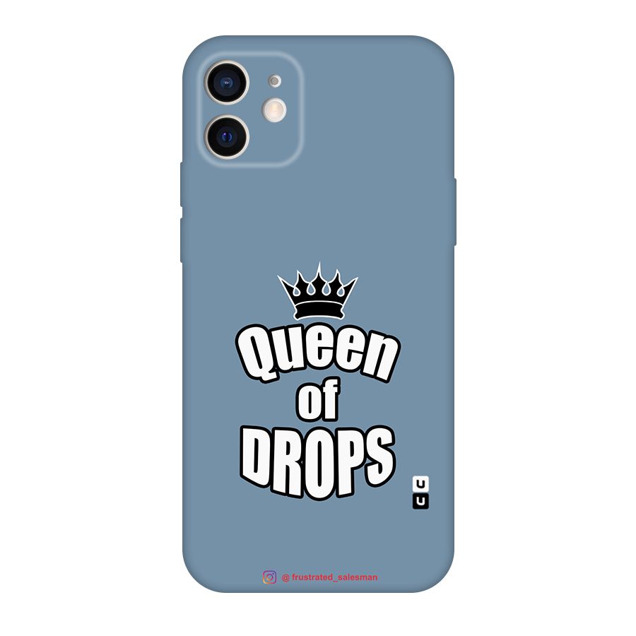 Queen of Drops SteelBlue Original Polycarbonate Back Case for iPhone 12