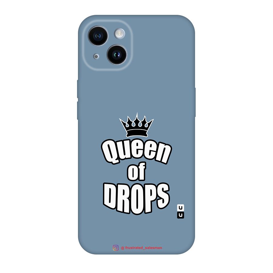 Queen of Drops SteelBlue Original Polycarbonate Back Case for iPhone 14