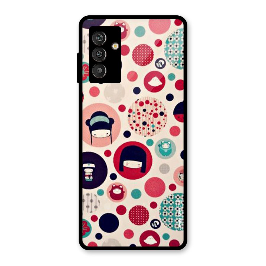 Quirky Glass Back Case for Galaxy M13