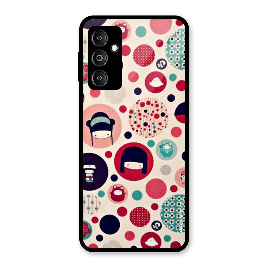Quirky Glass Back Case for Galaxy M14 5G