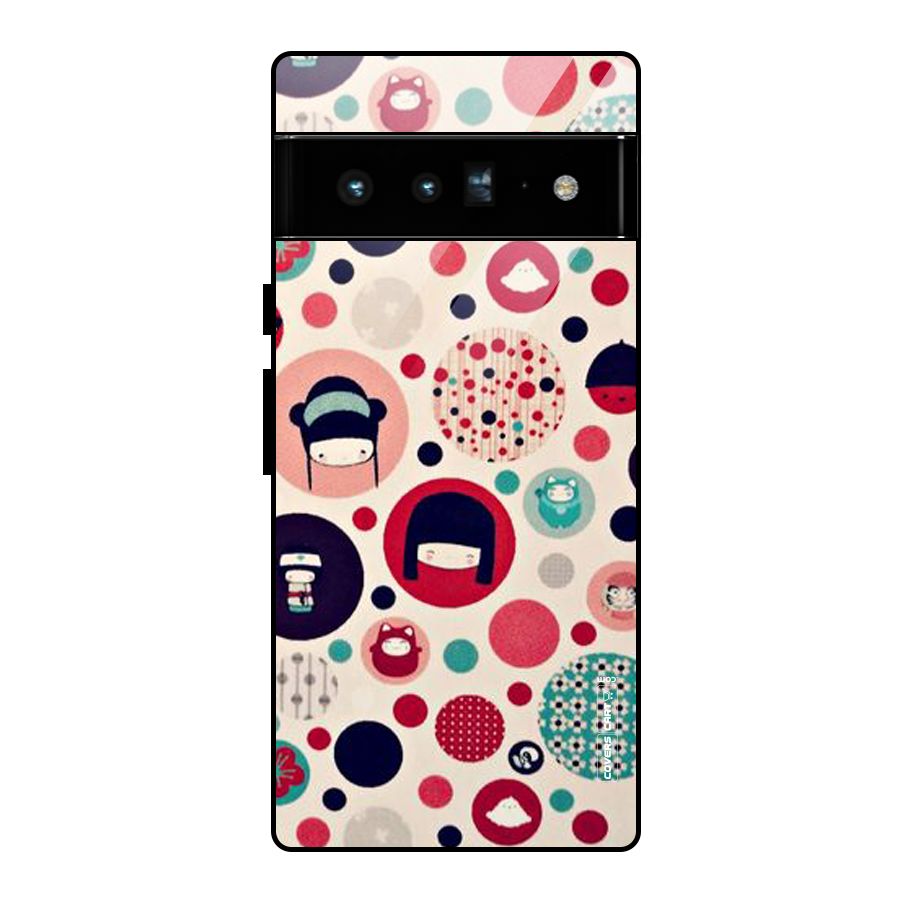 Quirky Glass Back Case for Google Pixel 6 Pro