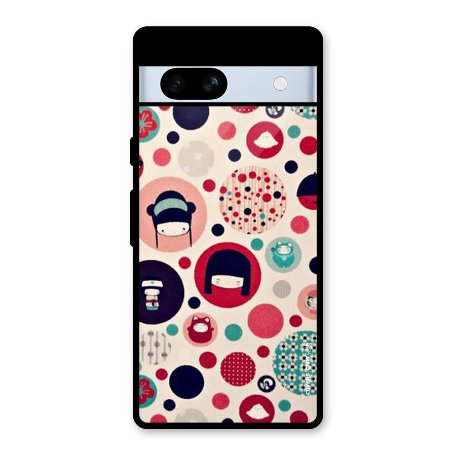 Quirky Glass Back Case for Google Pixel 7a