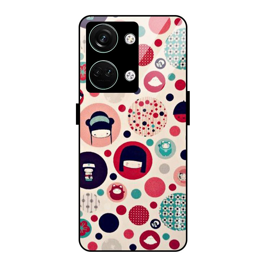 Quirky Glass Back Case for Oneplus Nord 3