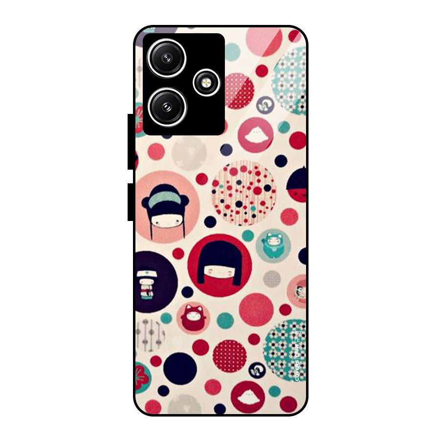 Quirky Glass Back Case for Poco M6 Pro
