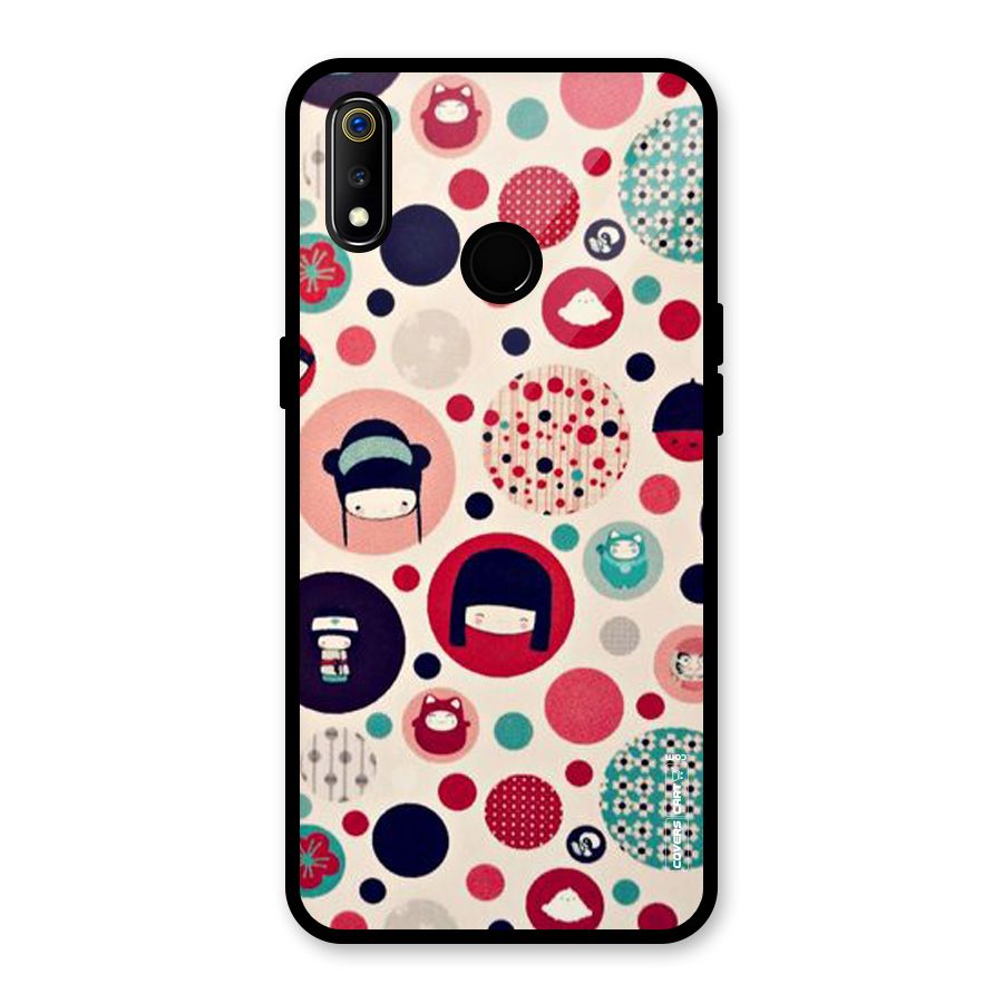 Quirky Glass Back Case for Realme 3i