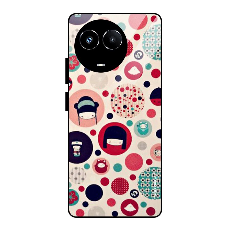Quirky Glass Back Case for Realme Narzo 60X
