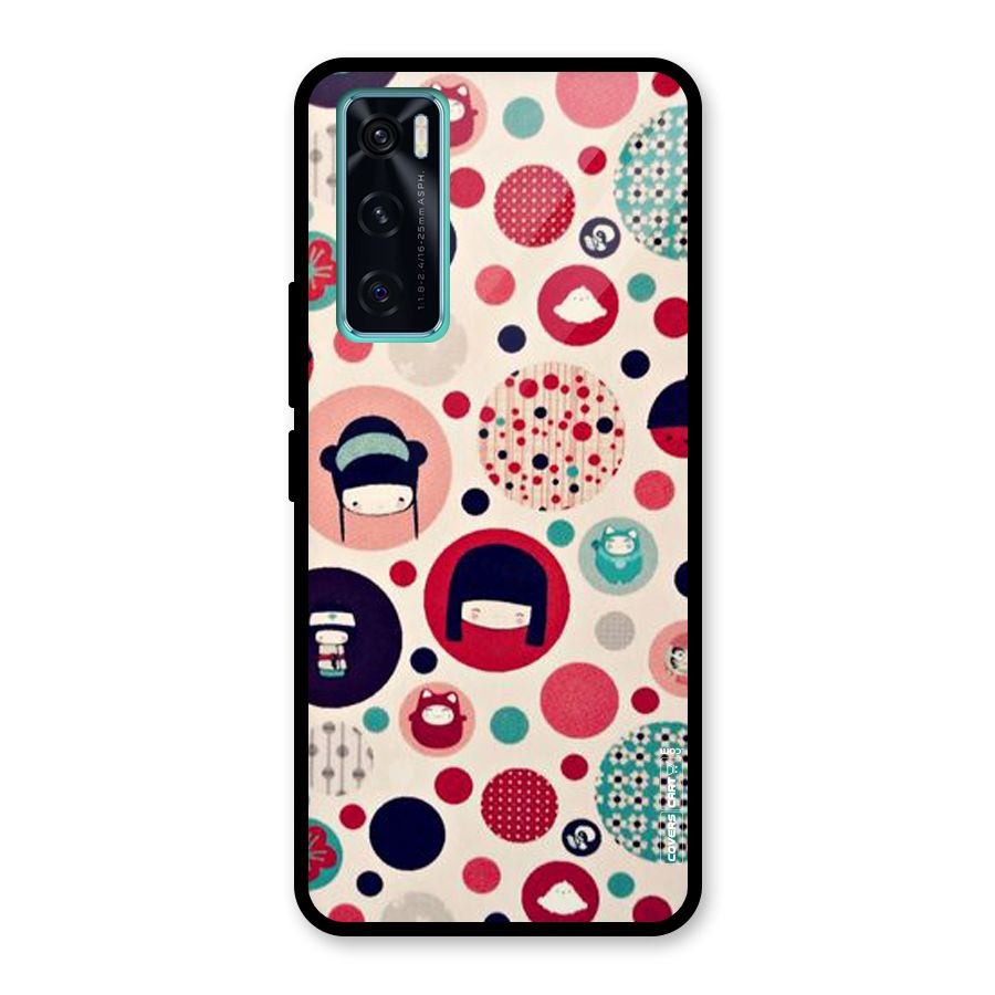 Quirky Glass Back Case for Vivo V20 SE