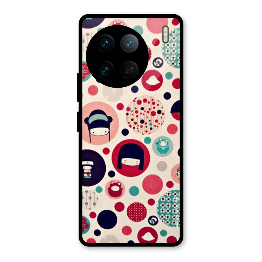 Quirky Glass Back Case for Vivo X90 Pro