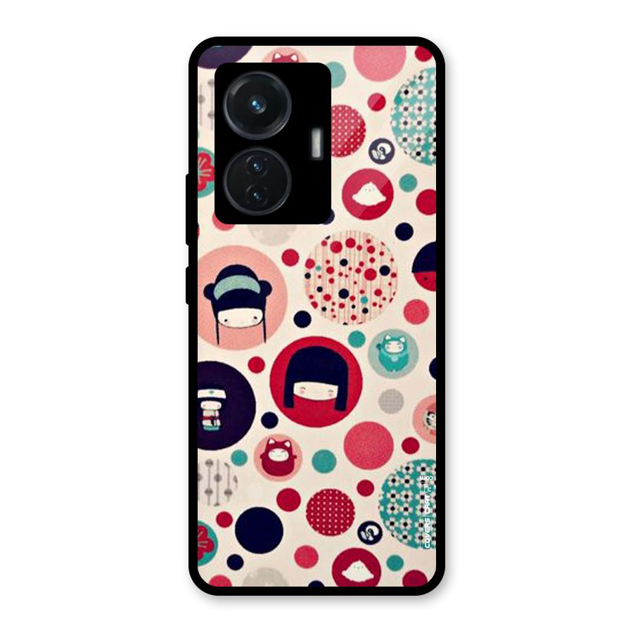 Quirky Glass Back Case for iQOO Z6 44W