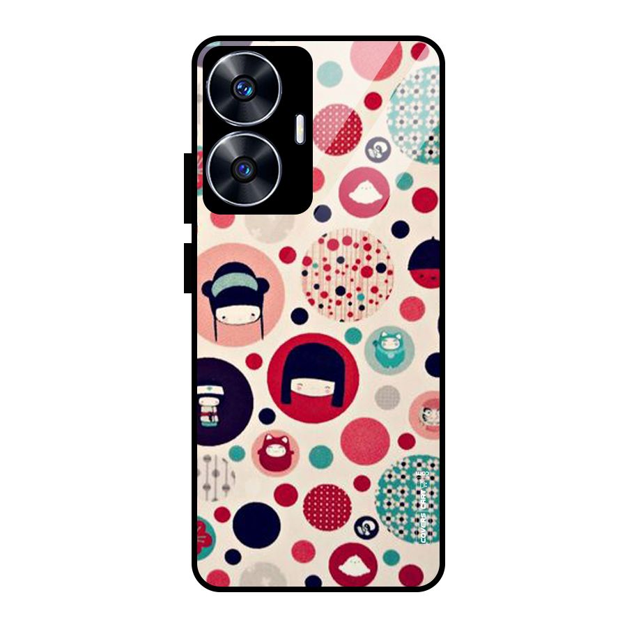 Quirky Glass Back Case for realme C55