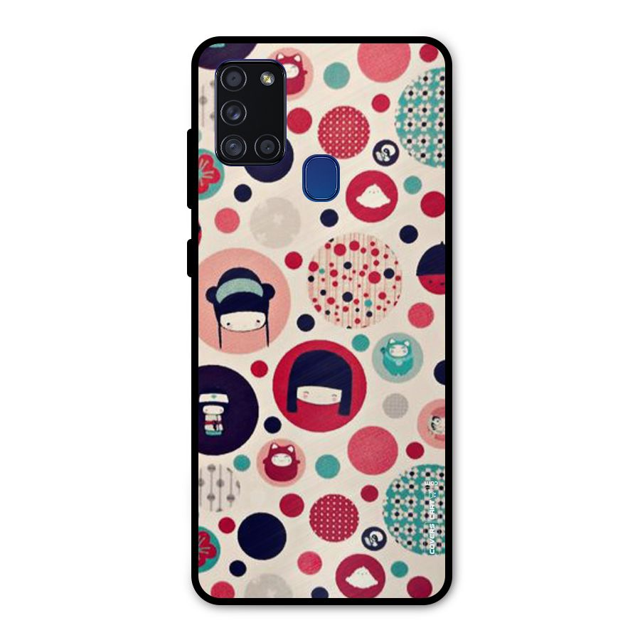 Quirky Metal Back Case for Galaxy A21s