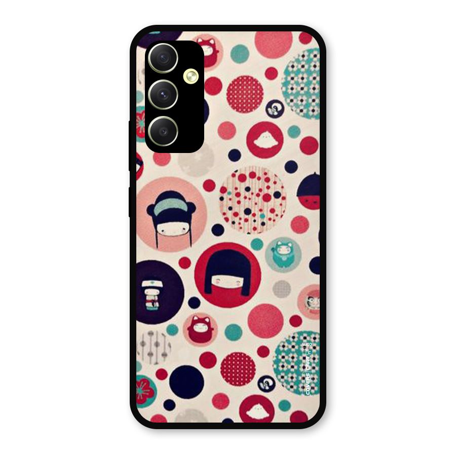 Quirky Metal Back Case for Galaxy A34