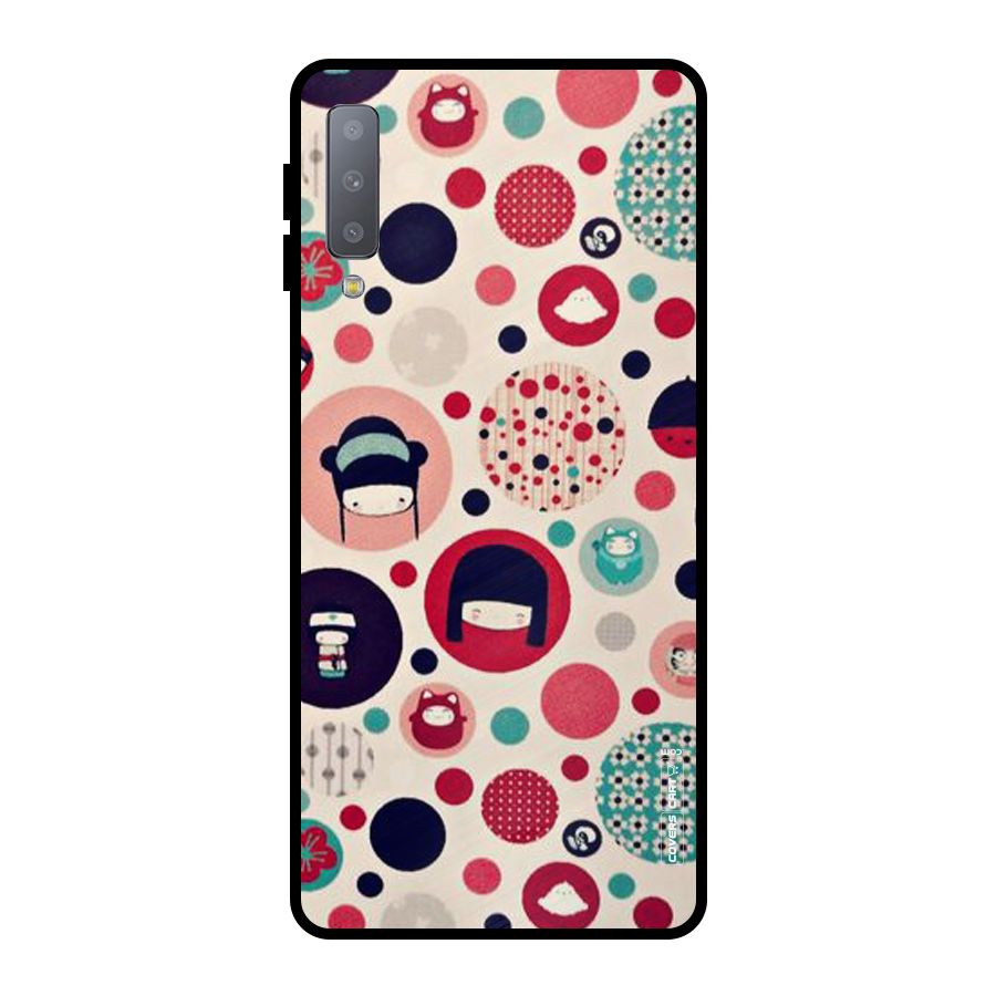 Quirky Metal Back Case for Galaxy A7 (2018)