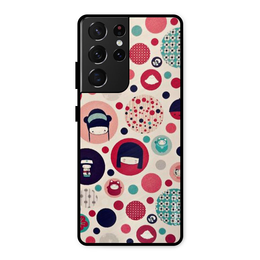 Quirky Metal Back Case for Galaxy S21 Ultra 5G