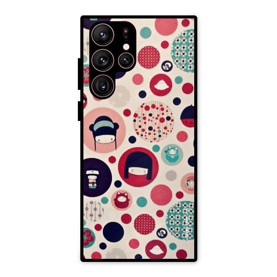 Quirky Metal Back Case for Galaxy S22 Ultra 5G